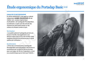 Etude ergonomique de l'audioguide Portadap Basic 
